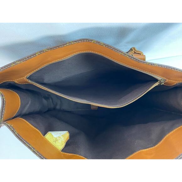 LOUIS VUITTON Vintage SPECIAL EDITION Brown Monogram Oversized Handbag Tote Bag - Picture 7 of 14